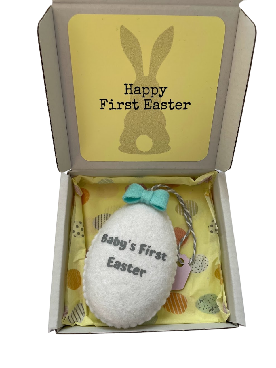 Baby Easter blue box
