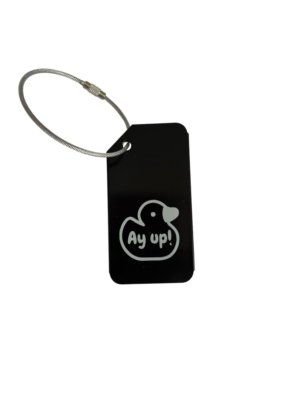 Ay Up Duck Luggage Tag