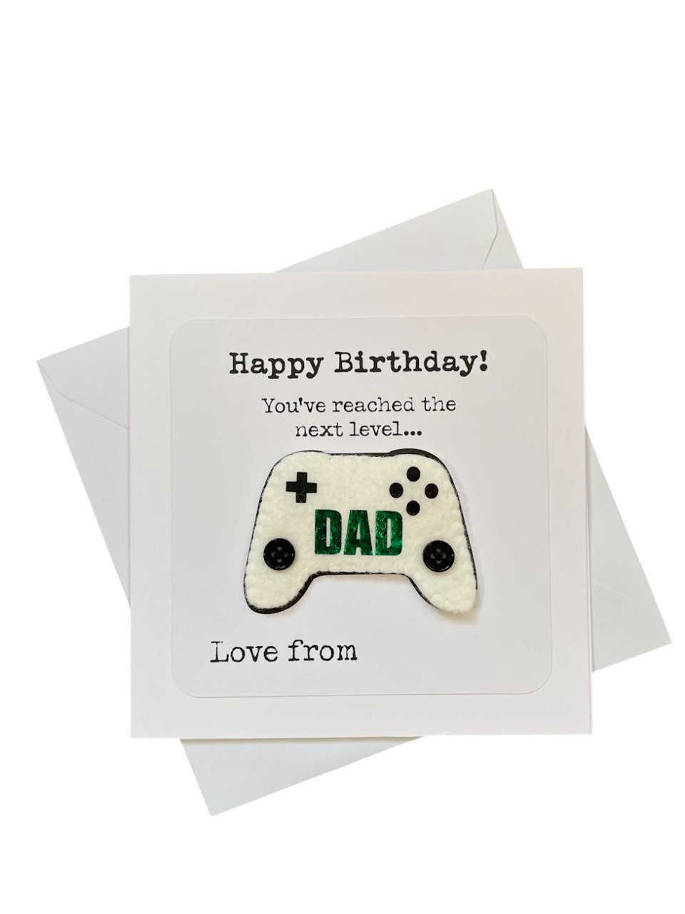 Personalised Gamer Greeting Card with magnetic keepsake