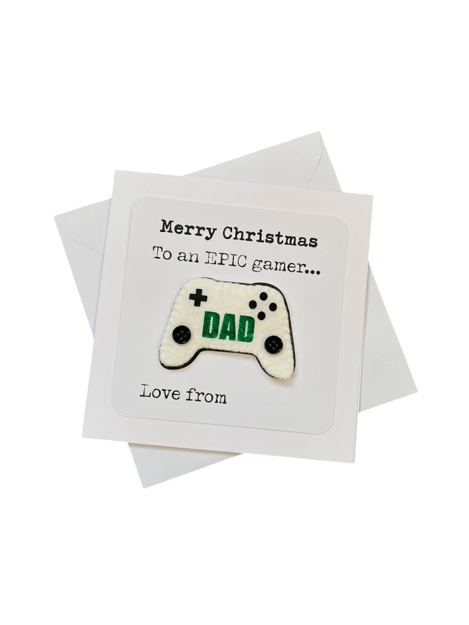 Personalised Gamer Greeting Card with magnetic keepsake