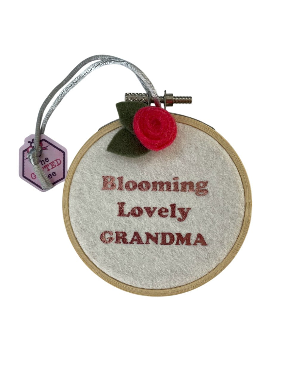 Personalised Blooming Lovely Hoop decoration