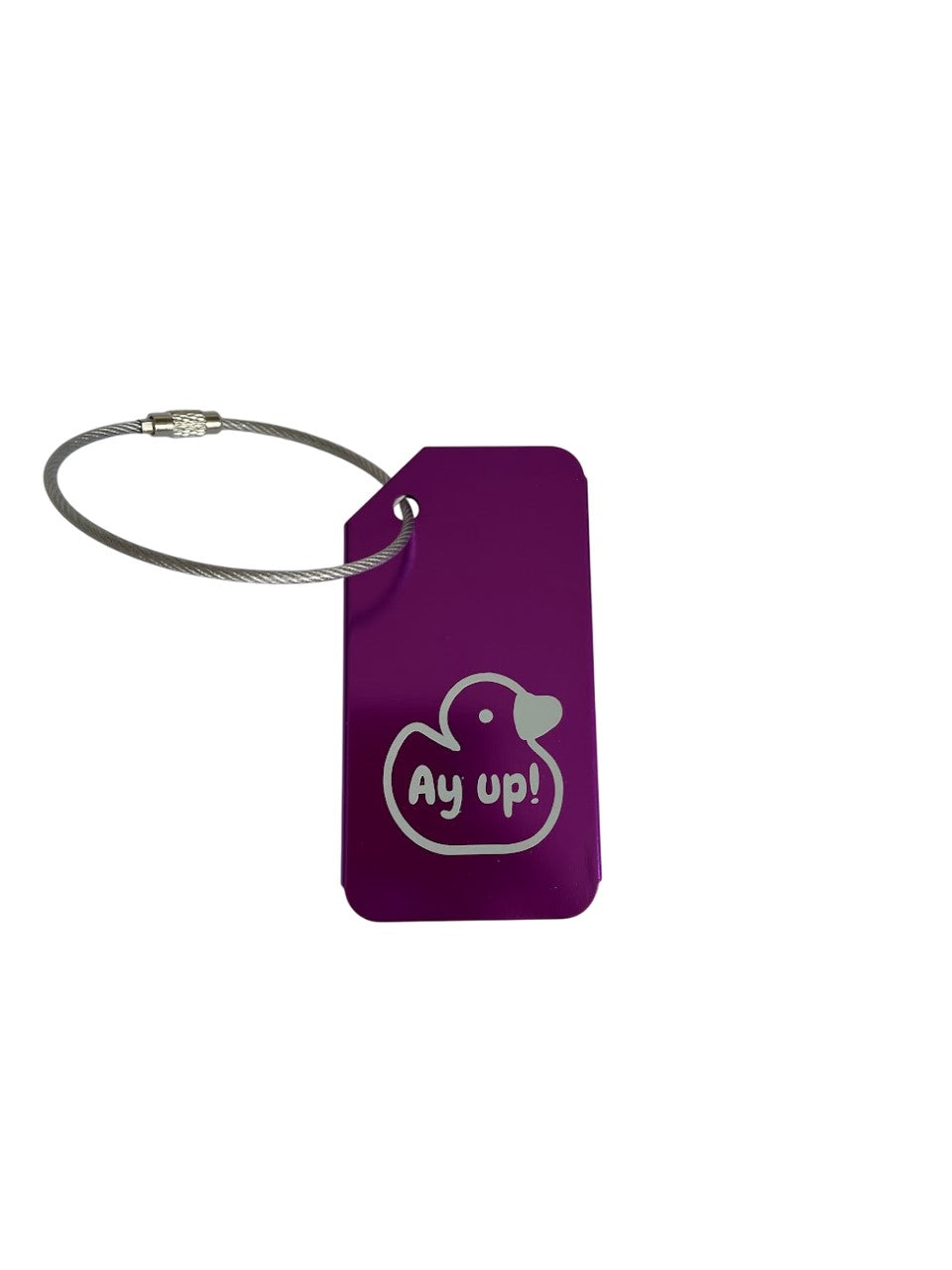 Ay Up Duck Luggage Tag