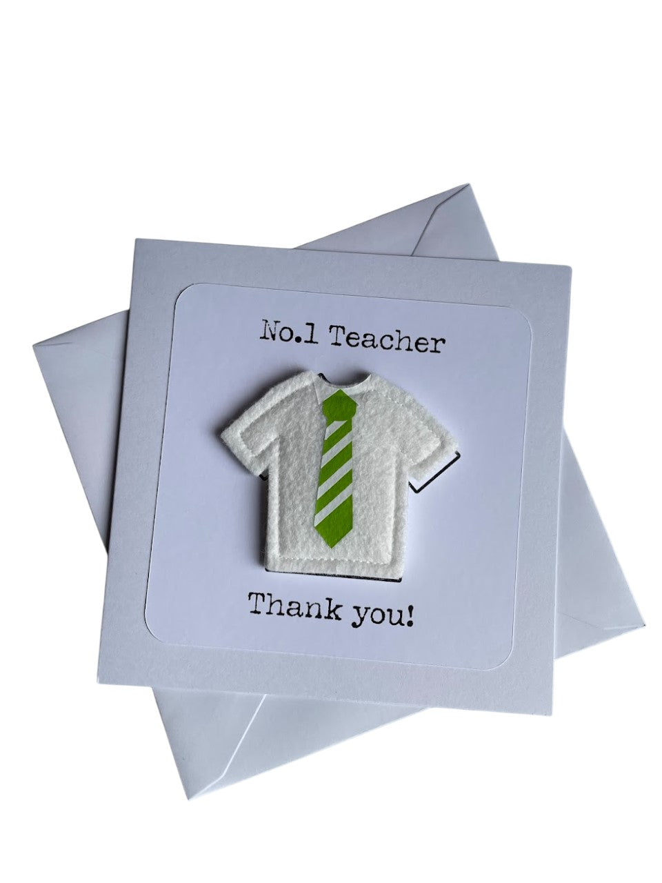 Personalised Shirt & tie greetings card with magnetic keepsake