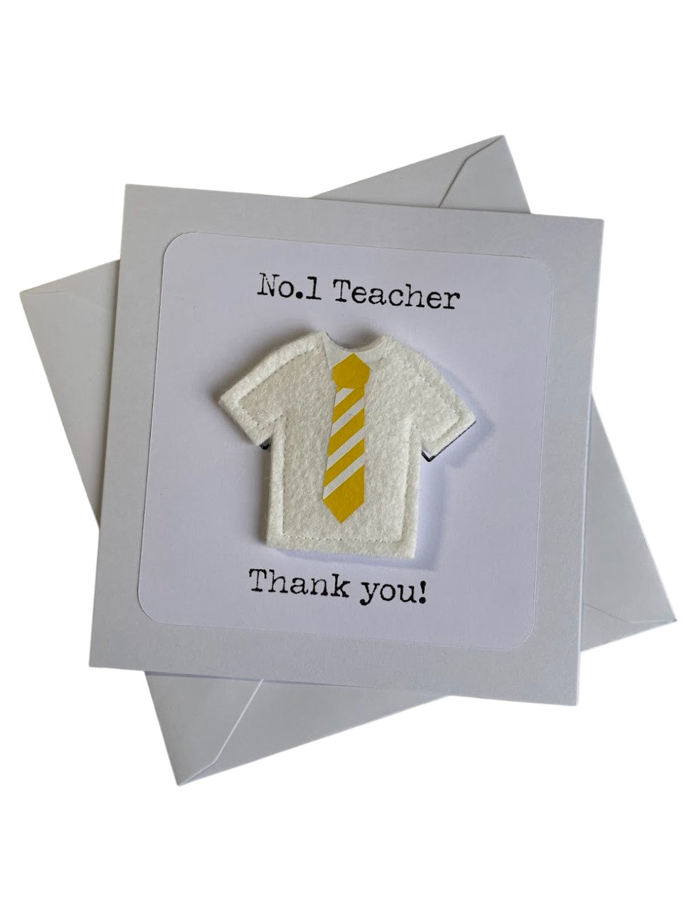 Personalised Shirt & tie greetings card with magnetic keepsake