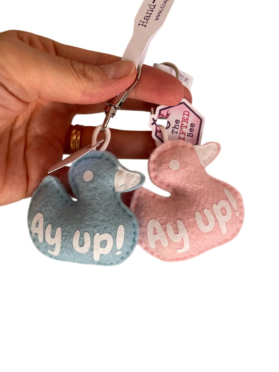 Ay Up Duck Keyring/Bag Charm