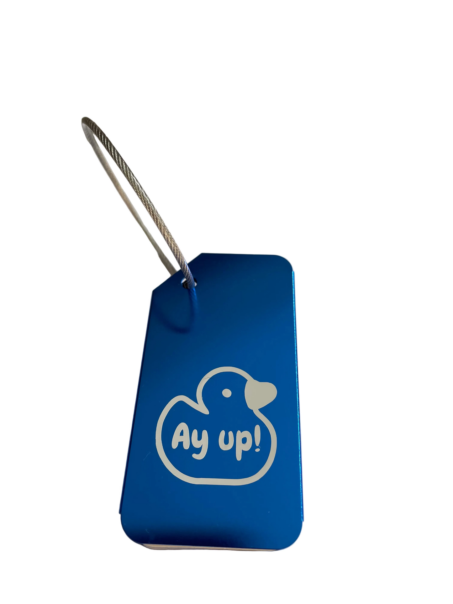 Ay Up Duck Luggage Tag