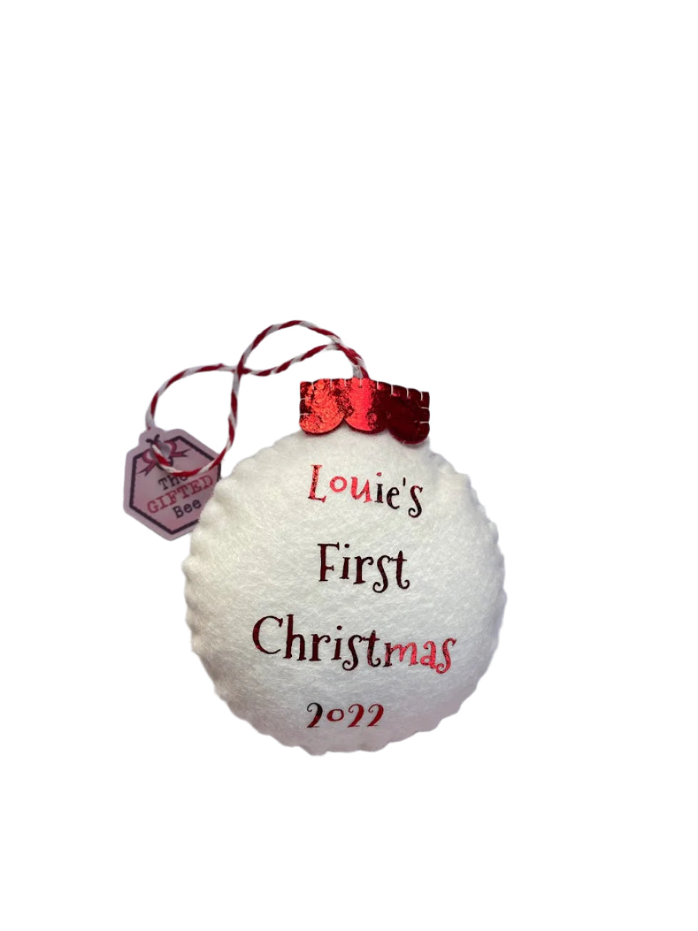 Personalised Baby's First Christmas Bauble