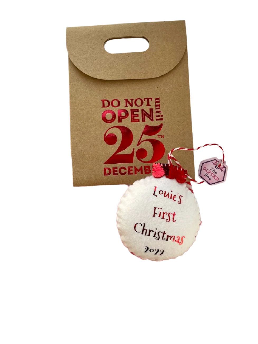 Personalised Baby's First Christmas Bauble