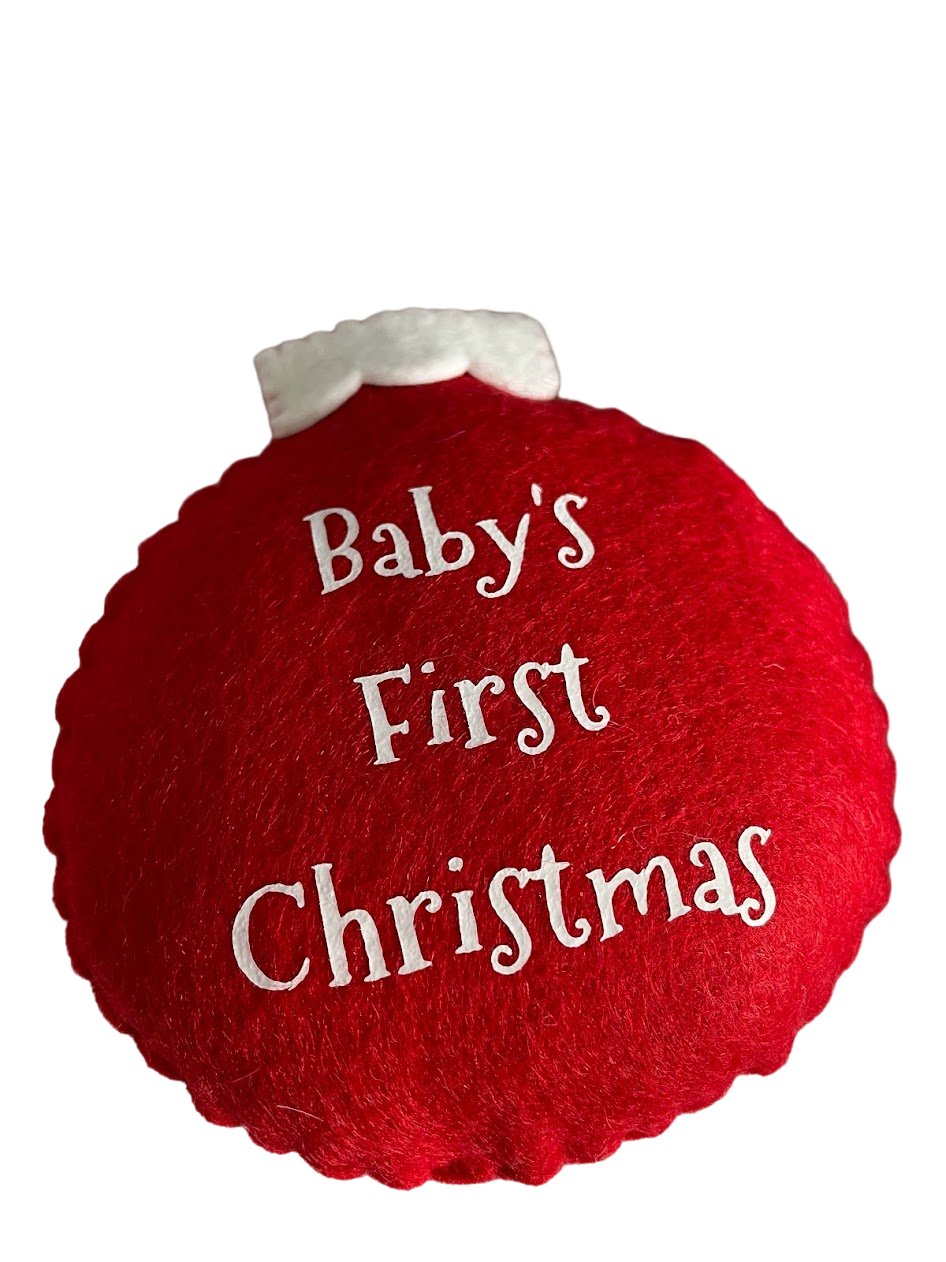 baby bauble red