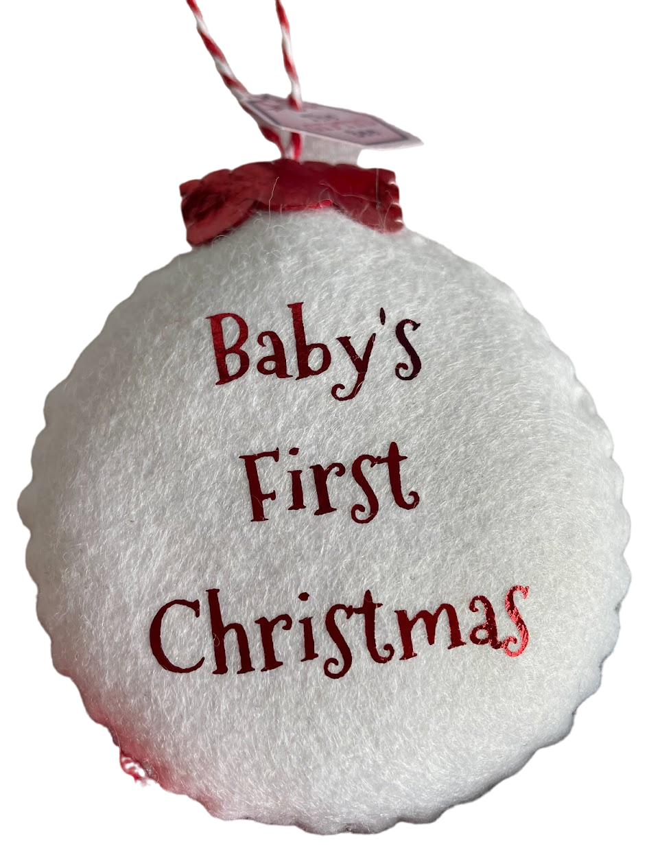 baby bauble white
